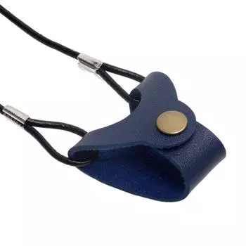 Anti Fall R Eyewear Hanging Neck Strap PU Anti-slip Glasses Chain Portable Leather Glasses Bag Men