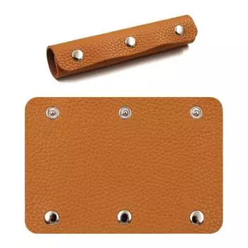 Кожаная ручка с защитой от скольжения Простая съемная ручка для сумки Кожаная ручка для коробки Ручка-скоба с защитой от скольжения Кожаный чехол с защитой от скольжения чёрный