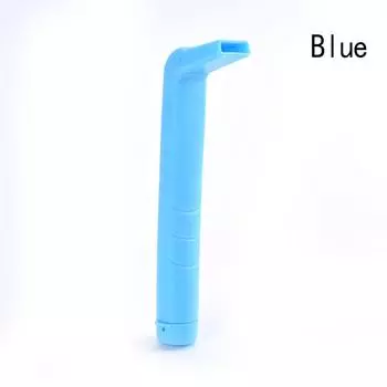 Анти-Икота Артефакт Икота Стоп L-образные трубочки для детей и взрослых многоразовые синий