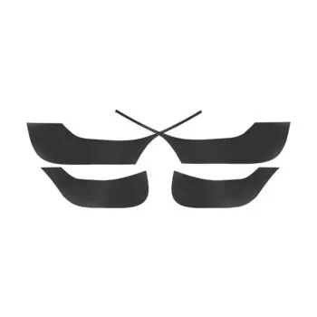 Anti-Kick 3 наклейки Модель 4x Матовый черный для Tesla Защита Двери Интерьер