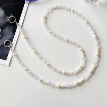 Anti-lost Crossbody Phone Hanging Chain Pearl Crossbody Phone Lanyard Christmas Gifts Pearl