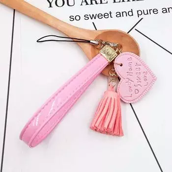 Anti-Lost PU Leather Rope Cell Phone Lanyard Keychain Mobile Phone Strap Mobile Phone Lanyard