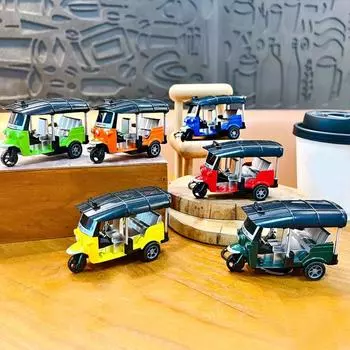 Anti-lost Tricycle Toy Pendant Charms Car Key Ring Fashion Tricycle Model Keychain Kids жёлтый