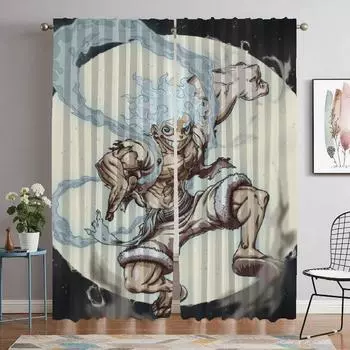 Anti-mosquito Curtains for Living Room One Piece Tulle for Bedroom Home Interior Curtains 2 Pieces Shades Halloween Decoration W50xH70cmx2pcs-CL