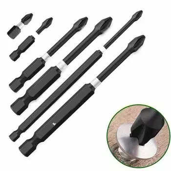 Anti Non-slip Batch Head High Hardness PH2 Screwdriver Bits Durable Cross Bit Cross Head Bit 3pcs-65/70/mm90