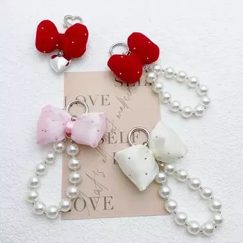 Анти-потеря галстук-бабочка бисерный телефон цепочка телефон шнурок бант телефон чехол кулон женский леди девушка Style C