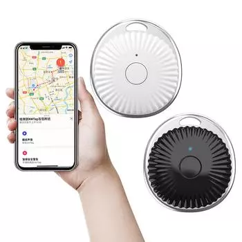 Анти-потерянное напоминание Совместимость с Bluetooth Работа с Apple Find My Mini Устройство слежения Поиск ключей Локатор ключей для домашних животных Поиск детей чёрный