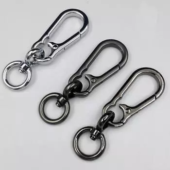 Анти-потерянный металлический брелок с пряжкой тыквы, карабин из нержавеющей стали с пряжкой тыквы для кемпинга black-matte