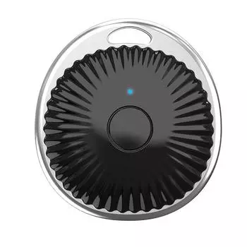 Анти-потерянный напоминатель Совместимость с Bluetooth Работа с Apple Find My Smart GPS Трекер Поисковик ключей Локатор Багаж Трекер Бирка чёрный