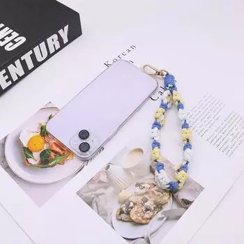 Анти-потеряшка Цветок Плетеный Телефон Цепочка Ручной Работы Чехол Для Телефона Предотвращение Цепочка Дети Детские Игрушки Style A