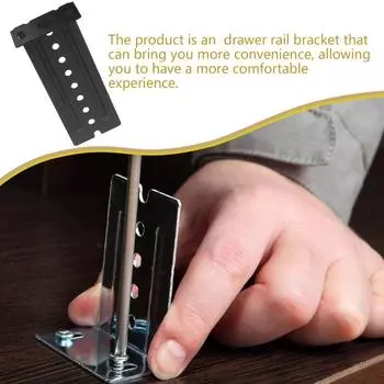 Anti-scratch Rail Board Support Thickening Lifting Ear Accessories Cabinet чёрный