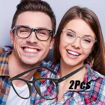 Анти-синий свет компьютерные очки для близорукости женские и мужские сверхлегкие прозрачные круглые очки для близорукости