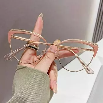 Анти-синий светильник, женская оправа для очков, брендовая дизайнерская оправа для оптических очков, прозрачные очки