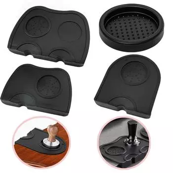 Anti-skid Coffee Tamper Mat Food Grade Useful Silicone Tamping Rest Holder Tools Corner Edge Pad for Office Bar Coffee Shop