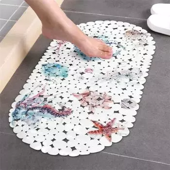 Коврик для ванной с противоскользящим эффектом Ocean animal Bathroom Carpet Rug Pvc bottom Sucker Bathroom Mat tapis salle de bain alfombra bano douchemat 69x35cm