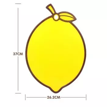 Anti-slip Chopping Boards Plastic Kitchen Gadget Durable Fruit Shaped Cutting Board Kids lemon