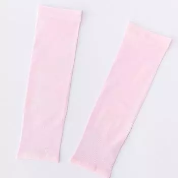 Anti-Slip Fingerless Sleeve Ice Silk Summer Arm Sleeve Cute Sunscreen Sleeve Outdoor
