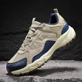 Anti Slip Shoes Men Autumn Men s Sneakers Solid Colour Athletic Tennis Designer Casual Footwear Fashion Outdoor Ayakkab Sports 39 бежевый