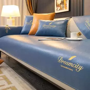 Anti-slip Sofa Protector Non-slip Back Towel for Living Room Waterproof Leather Sofa Cushion Cover For Sofa Slipcover Sofa Cover 45cm pillowcase 1pcs