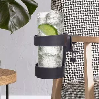 Anti Spill Desk Cup Holder Punch-free Desk Side Fixed Cup Holder Table Fixed Storage Rack for Home Style A