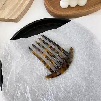 Anti-static Acetate Hair Combs Wide Teeth Colorful Hairdressing Comb Plate Hair Comb Hair Clips style B