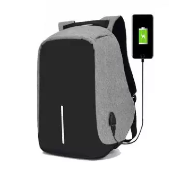 Anti-theft Backpack Bag 15.6 Inch Laptop Men Mochila Male Waterproof Back Pack Backbag Large Capacity School Backpack серый