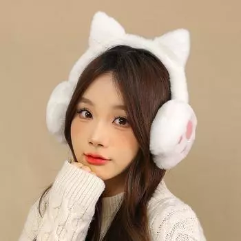 Anti-Wind Cat Plush Earmuffs Earcap Ear Warmers Lovely Cute Ear Cover Female