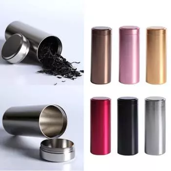 Анти-влажная алюминиевая кухонная банка из чайного сплава, жестяная канистра для хранения сахара, кофейная коробка, банка чёрный