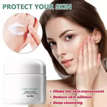 Anti-wrinkle Night Cream Nourishing Skin Face Smear Cream Moisturizer 60ML белый