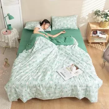 Антибактериальное бархатное летнее одеяло, прохладное одеяло с кондиционером, тонкое одеяло, односпальная кровать, чехол для дивана 110x150 Summer quilt