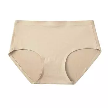 Антибактериальное бесшовное нижнее белье из шелкового шелка шелковицы для женщин, цельные дышащие трусы со средней талией L