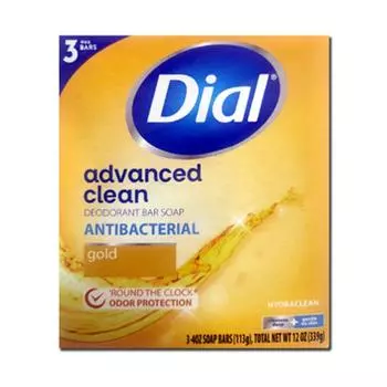 Антибактериальное мыло для умывания лица Dial Gold, 113 г, 3 шт.
