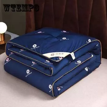 Антибактериальное пуховое одеяло, утолщенное теплое одеяло, большое одеяло с принтом на четыре сезона 150*200cm3kg