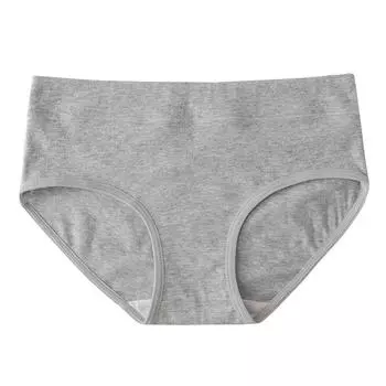Антибактериальные треугольные брюки, женские трусы, большие размеры, нижнее белье со средней высокой талией, дышащие трусики с подтяжкой живота и подтяжкой бедер M белый