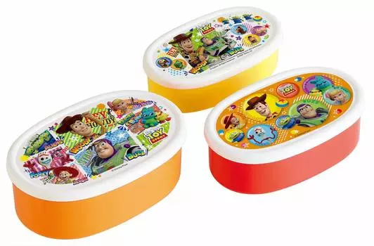 Антибактериальный контейнер для хранения Skater, набор из 3 шт. Disney Toy Story 21, сделано в Японии, 860 мл, SRS3SAG Ag+