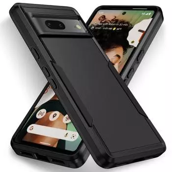 Антибликовая сумка для телефона, жесткий чехол для Google Pixel8 Pixel 8 Pro 7A 6A Pixel7a Pixel6a Pixel6 Pixel7 Pixel 6 7 Pro Защитный чехол for Pixel 7A чёрный