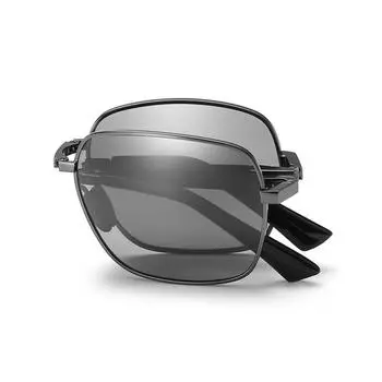 Антибликовые очки ночного видения для мужчин, поляризованные солнцезащитные очки для вождения, алюминиевые безободковые фотохромные очки для верховой езды, защита от ультрафиолета