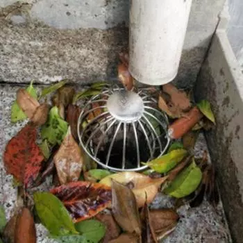 Антиблокировочный слив в полу, противообрастающий сливной патрубок из нержавеющей стали, круглая сетчатая крышка для сада 160