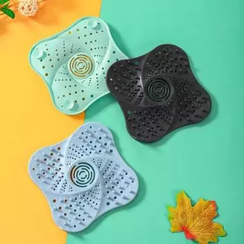 Антиблокирующая ловушка для волос, пробка для волос, ловушка для душа, сливные крышки для пола, фильтр для раковины, аксессуары для ванной комнаты и кухни 13CM белый