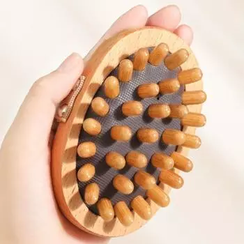 Антицеллюлитная щетка для тела, успокаивающее деревянное эфирное масло, спа, воздушная подушка, массажная расческа для волос, массажная щетка для кожи головы, массажер для тела