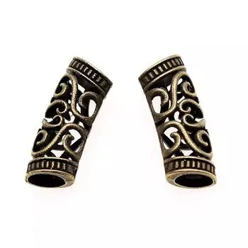 Античный бронзовый цвет, 10 шт., бренд: WYISYWG коса из полых волос дредлок ручной работы подарки ремесла 10x10x25 мм