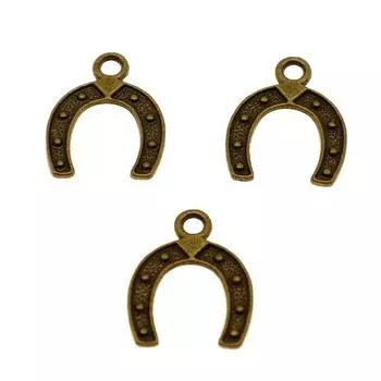 Античный бронзовый цвет, 20 шт., бренд: WYISYWG Подкова Подковы для лошадей Подвески ручной работы Подарки Ремесла 23x18 мм