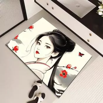 Античный характерный коврик для пола в ванной комнате диатомовый грязевой абсорбирующий коврик для двери в ванную комнату коврик для унитаза нескользящий коврик для двери в ванную комнату 40 * 60CM Diatom Mud