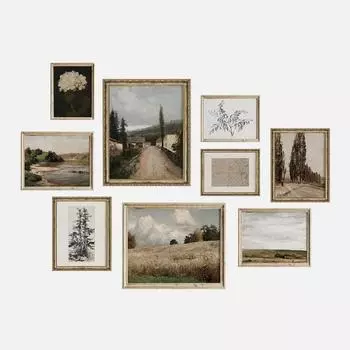 Античный настенный постер и принты, теплая эстетика, винтажная картина на холсте, настенное искусство для гостиной, украшения дома, галереи, фотографии 21x30cm No Frame