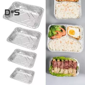 антидеформационная герметичная сковорода из алюминиевой фольги, пищевая упаковка на вынос, противни для сбора жира, кухонные принадлежности 450ml
