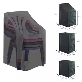 Antifouling Stacked Chair Dust Cover Universal Furniture Protector Chair Rain Cover Outdoor 68x68x72cm