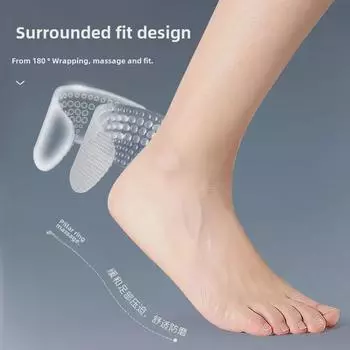 Антифрикционные наклейки на каблуки: Подушечки для регулировки размера женской обуви, решение для предотвращения падения на половину размера.