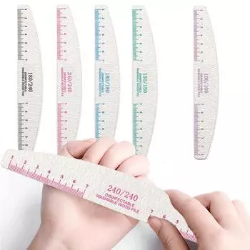 Антифрикционные пилочки для дизайна ногтей, украшения для ногтей, гладкие края, легкие, сделай сам фиолетовый