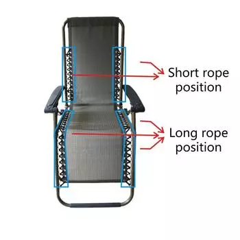 Антигравитационный шезлонг, сменная ткань, складные кресла, инструмент для ремонта, тканевая часть для наружного патио, двора, пляжа, бассейна 2