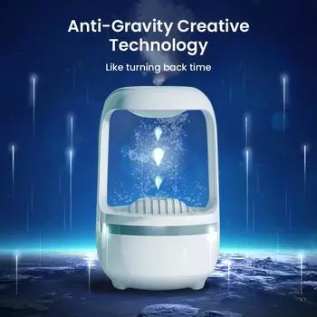 Антигравитационный увлажнитель воздуха с каплями воды, ароматерапия, диффузор эфирного масла, USB-распылитель большой емкости, светодиодная лампа, Рождественский подарок